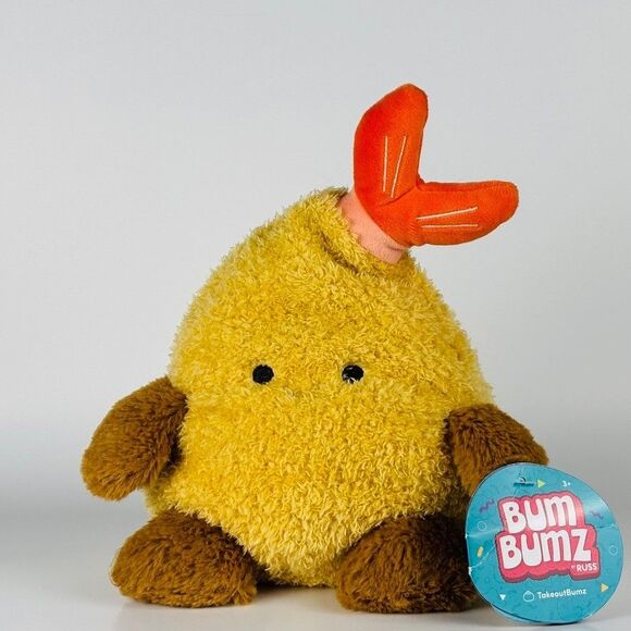 Bumbumz NWT 7.5" Tim the Tempra Shrimp TakeoutBumz Bum Bumz - BENT TAG - Picture 1 of 5